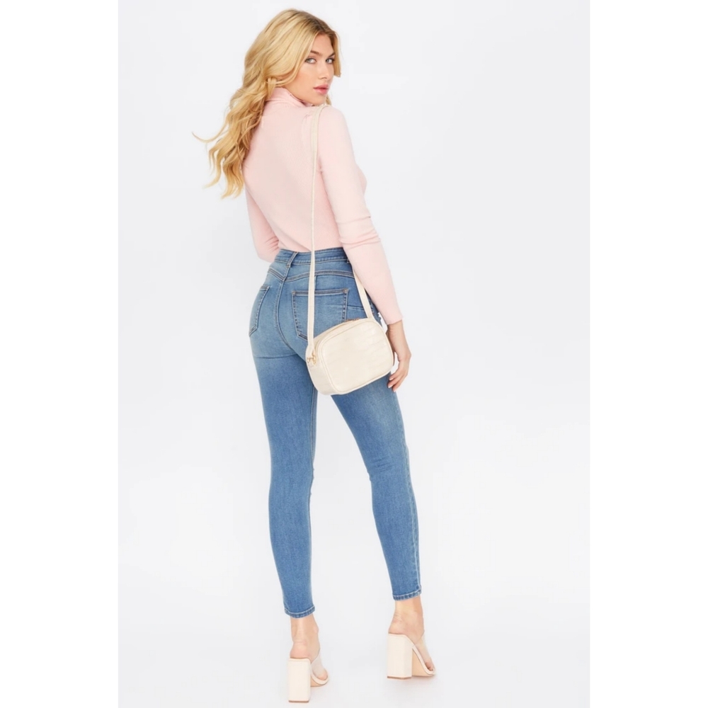 Size3-Refuge Rio Mid-Rise Push-Up Skinny